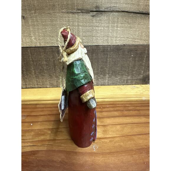 JIM SHORE 5.5" Old World Santa Claus w/ Lantern Christmas Ornament - Picture 4 of 5